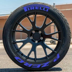 Permanent Tire Lettering Pzero Stickers Tire Decals Sticker 1.25&quot; 4Tires