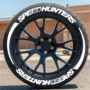Permanent Tire Lettering Stripe Speedhunters Stickers Tire Decals Sticker 1.25&quot; 4Tires