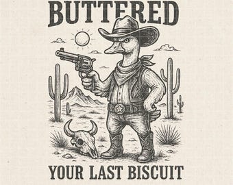 Cowboy Goose PNG: Funny Western Quote Shirt Design (Digital Download)