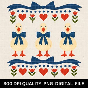 Arte popular de ganso vintage PNG: Clip Art de decoração de casa de fazenda (download digital)