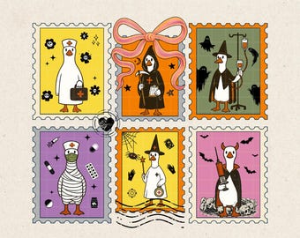 Halloween Goose Nurse PNG: Funny Clipart, Commercial Use (Digital Download)