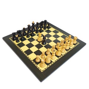 Russisch Zagreb-schaakset met MDF-schaakbord - 3,25 inch koning