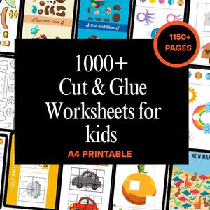 Cut and Glue Giraffe Craft - Scissor Skills Activity for Toddlers, Preschool - 1000+ Printable Worksheets - Homeschool, Classroom Practice
