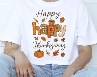 Happy Thanksgiving t-shirt, Turkey Pumpkin