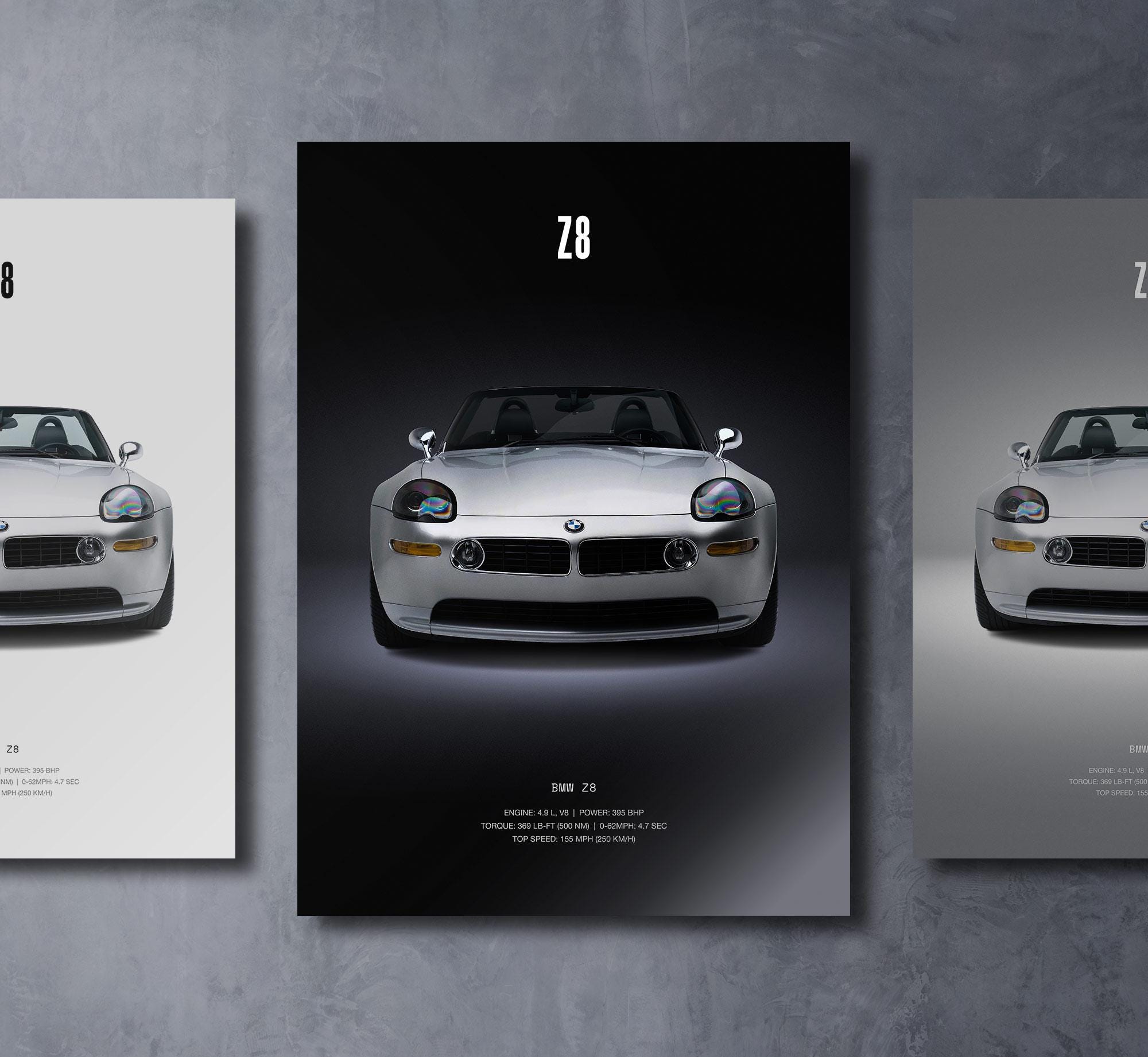 Z8 - Car Poster Print | Automotive Wall Art | Car Lover Gift