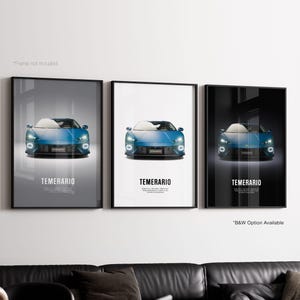 Lamborghini Temerario - Car Poster Print | Automotive Wall Art | Car Lover Gift | Wall Art for Kids, Boys Room, Home Office