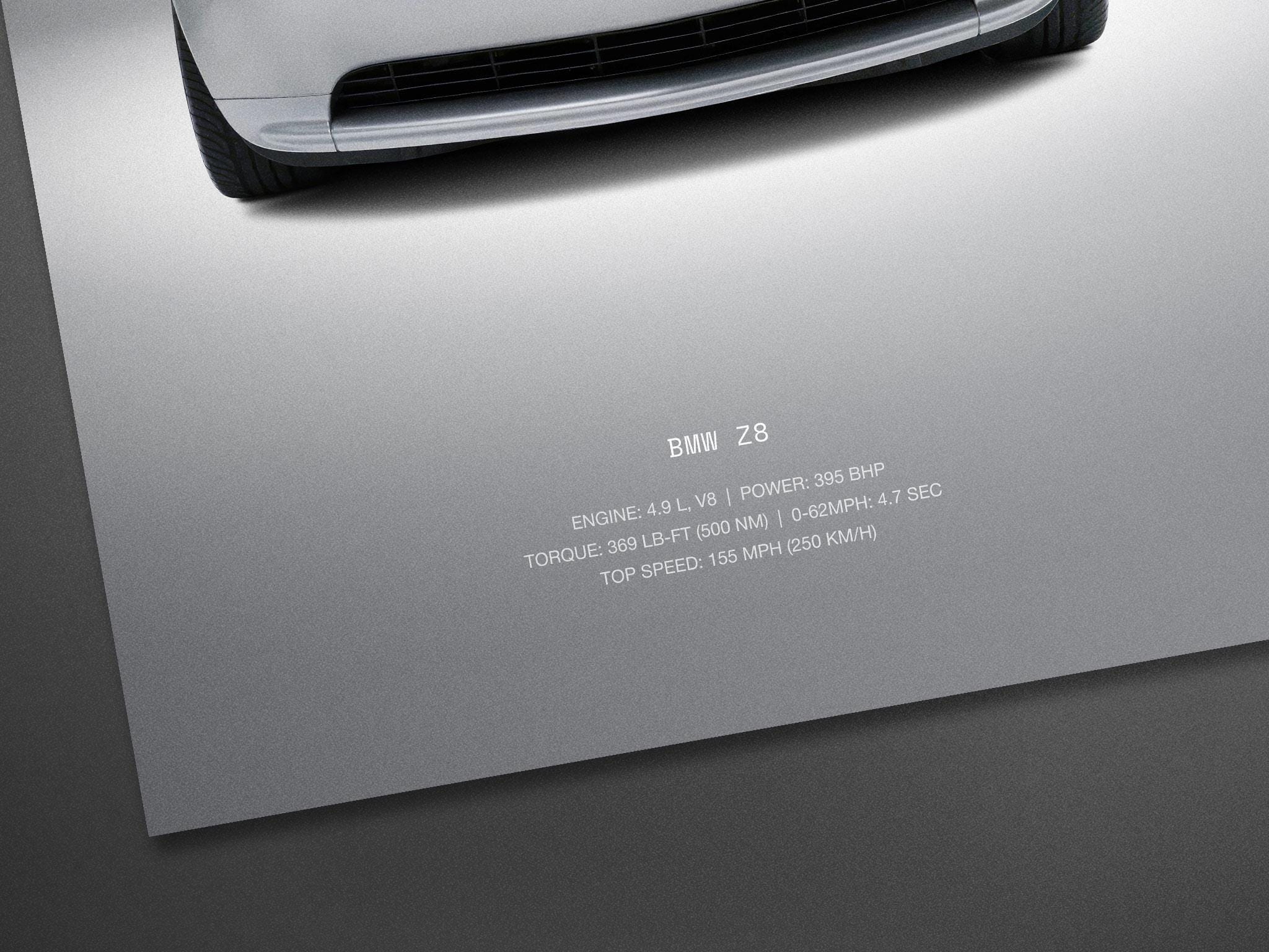Z8 - Car Poster Print | Automotive Wall Art | Car Lover Gift