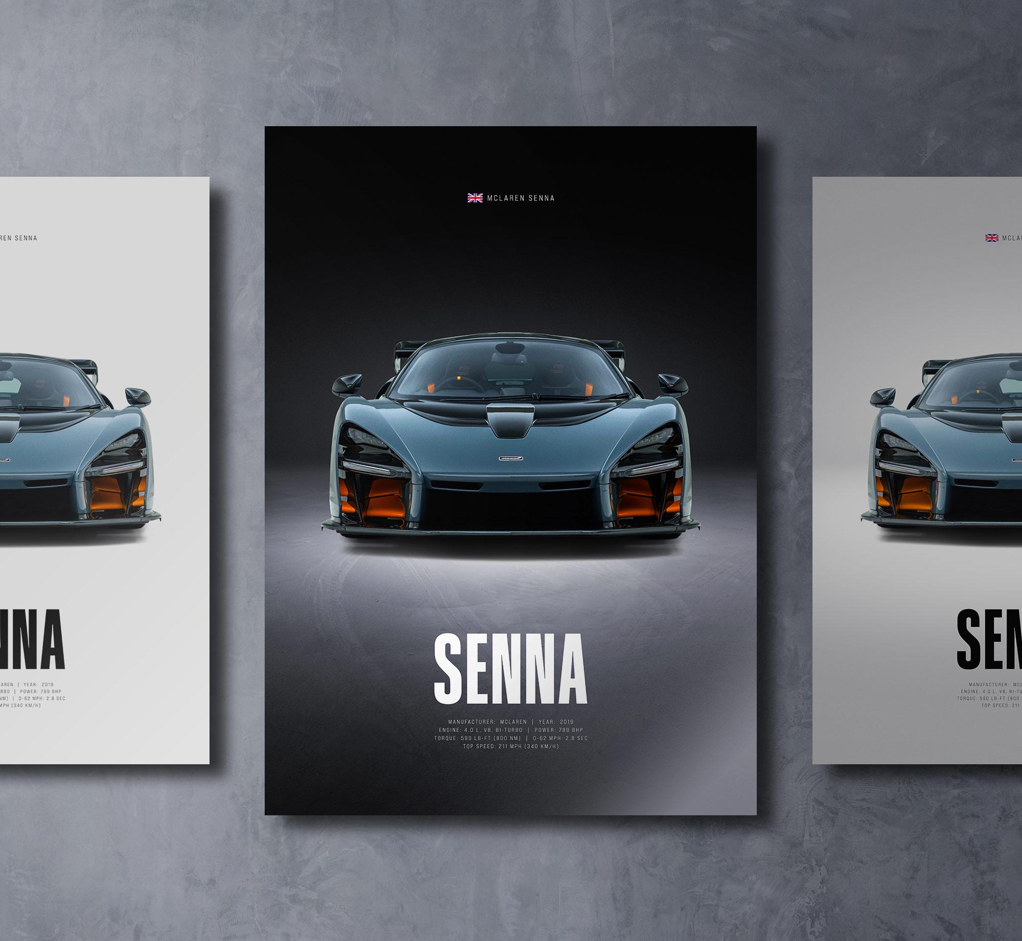 Mclaren Senna - Car Poster Print | Automotive Wall Art | Car Lover