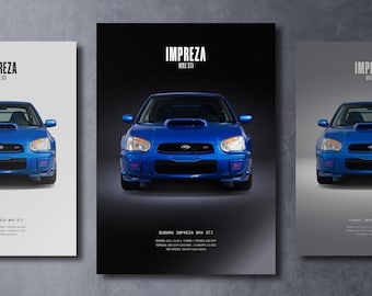 スバル インプレッサ 22B STi ポスタープリント | ウォールアート | 車