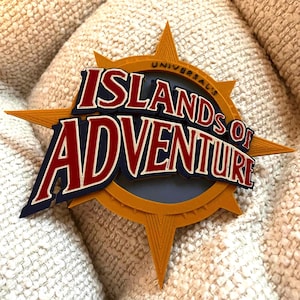 Islands of Adventure Sign: 3D Printed Theme Park Tribute