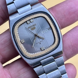 Vintage Seiko 5 Automatic 21 Jewels 6309 Men&#39;s Wrist Watch