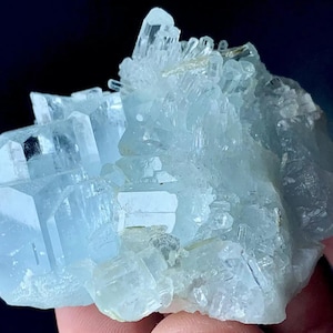 373.3 Cts Beautiful Top Quality Aquamarine Crystal Bunch  From Skardu Pakistan