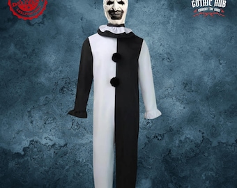 Art the Clown Kostüm: Terrifier Horror Jumpsuit - Comic Con Cosplay