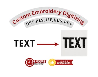 Custom Embroidery Digitizing, Logo Digitizing, Embroidery Digitizing Service, Digitize Embroidery designs