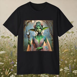 Dark Fairycore Fantasy Sorceress Casual T-Shirt