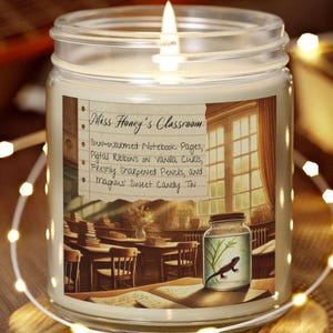 Miss. Honeys Classroom Scented, Matilda Inspired Candle (4oz, 9oz)