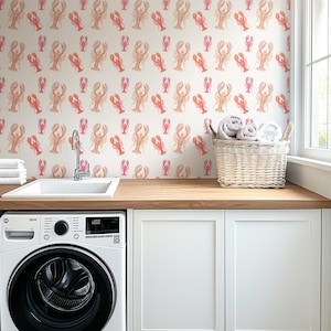 Removable Wallpaper Peel Stick Nautical Decor Beachy Coastal Wall Art Beach House Wallpaper Accent Wall Peel and Stick Mural