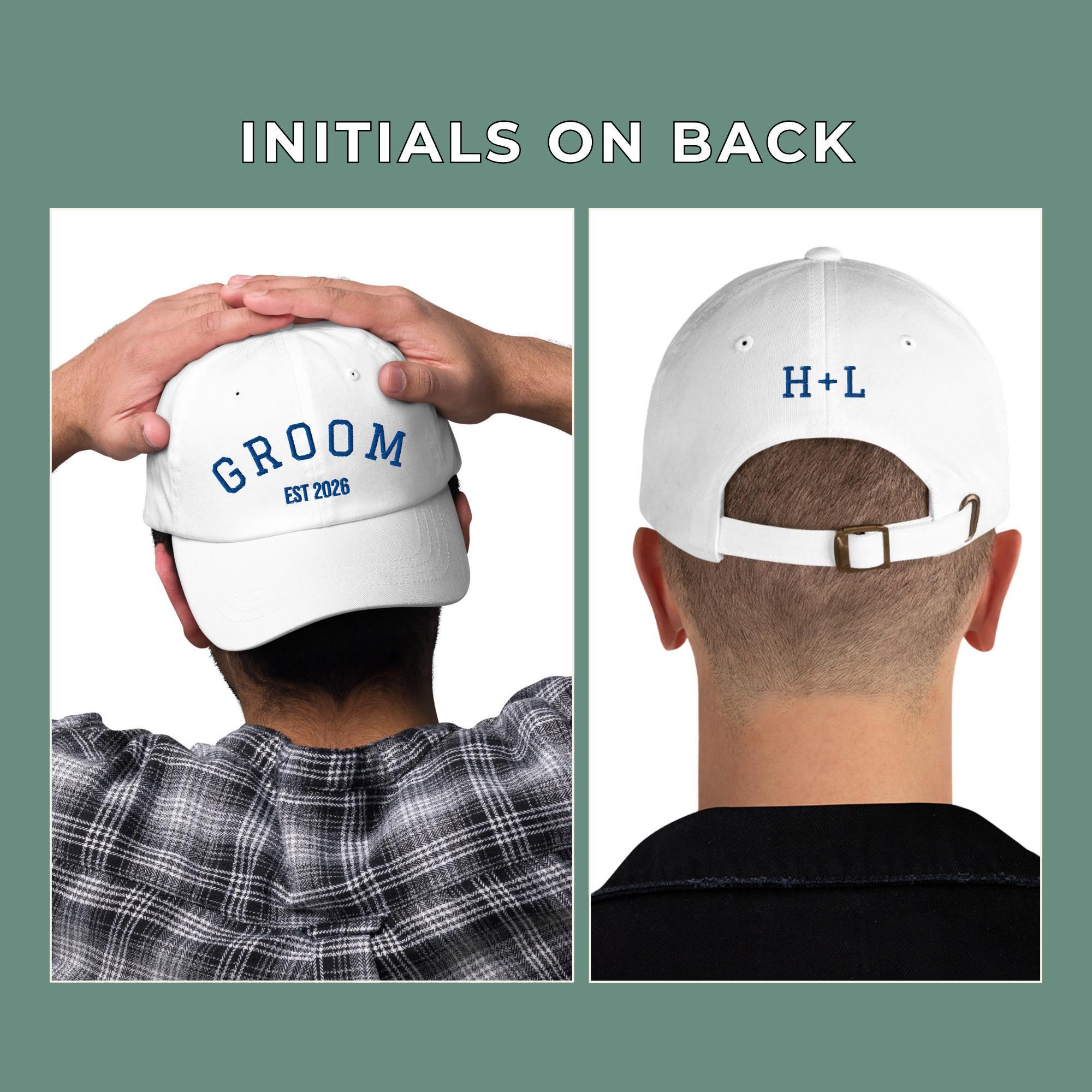 Personalized Groom Baseball Cap – Custom EST 2026 Hat With  display picture 2