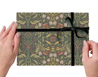 Olive Green Wrapping Paper - Colorful Birthday and Holiday Gift Wrap