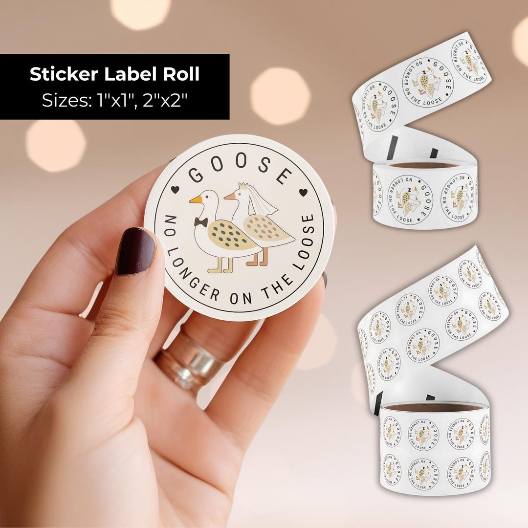 Goose Envelope Goose Party Favor Wedding Sticker Label Roll Envelope Seal for Wedding ...