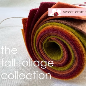 9x12 Wool Felt Sheets - The Fall Foliage Collection - 8 Sheets of Felt