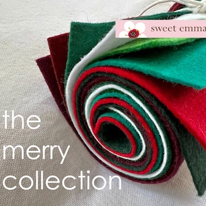 Weihnachtsfilz - 9x32 Wollfilz Sheets - The Merry Collection