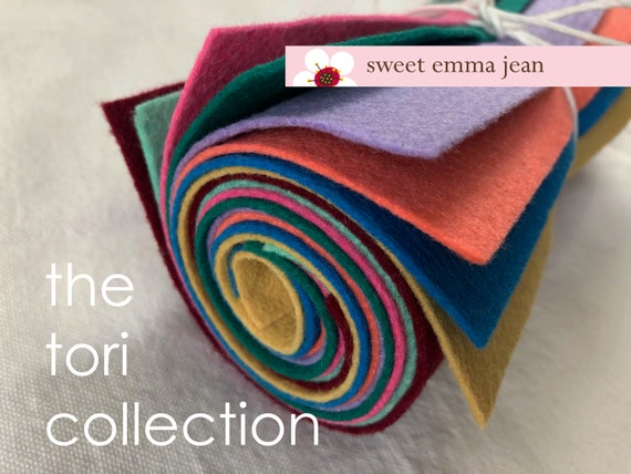 Wool Felt Sheets the Tori Collection Eight 9x12 Sheets of Felt 