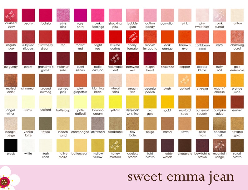 Wool Felt Sheets Choose Any Forty 40 Merino Wool Blend Felt image 7
