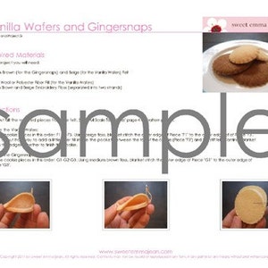 Felt Food Sewing Pattern Cookie Assortment PDF DIY Felt Play Food image 4