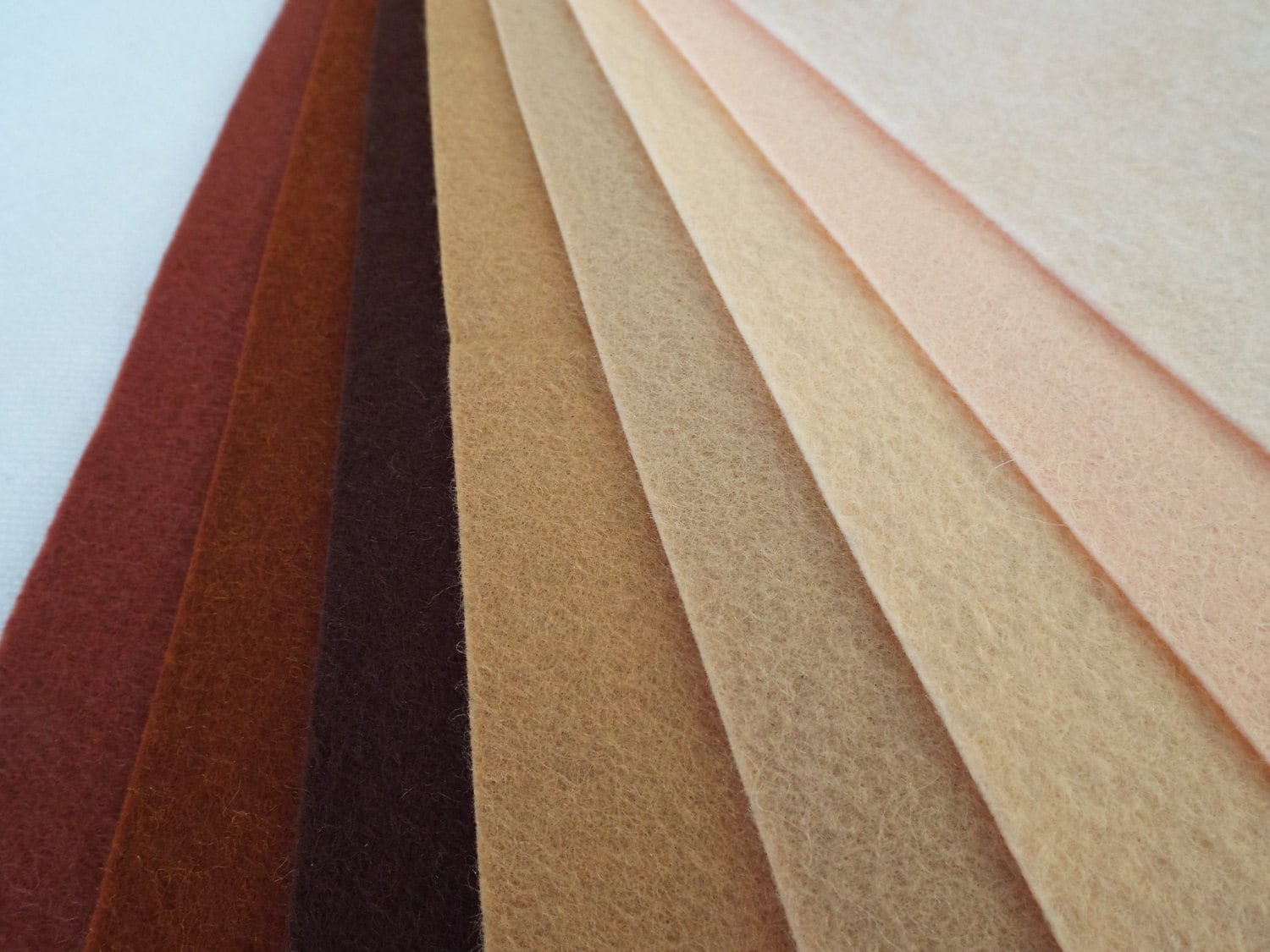 9x12 Wool Felt Sheets The Skin Tones Collection 8 Sheets Etsy