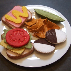 Felt Play Food Pattern Deluxe Lunch Set PDF DIY Felt Food image 3