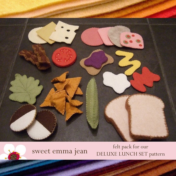 Felt Pack to make our Deluxe Lunch Set