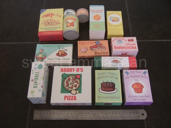 Play Food Groceries DIY Pdfs Etsy UK