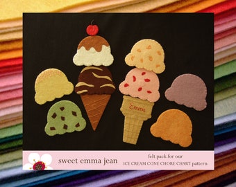 Felt Pack to make our Felt Ice Cream Cone Chore Chart