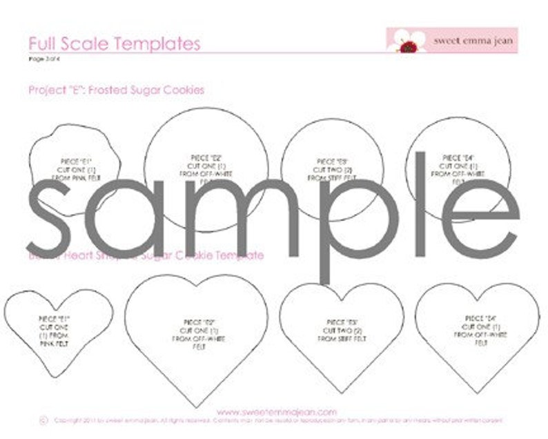 Felt Food Sewing Pattern Cookie Assortment PDF DIY Felt Play Food image 3