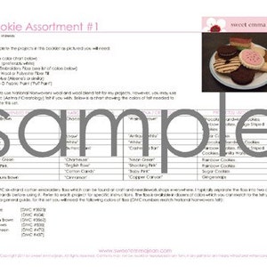 Felt Food Sewing Pattern Cookie Assortment PDF DIY Felt Play Food image 5