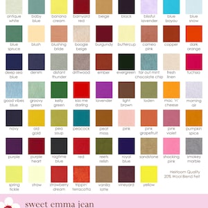 FELT Wool Felt Sheets Choose Any Twenty 20 Wool Blend Felt image 4
