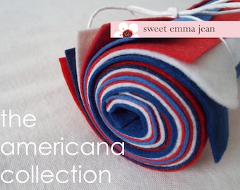 9x12 Wool Felt Sheets - The Americana Collection - 8 Sheets of Felt