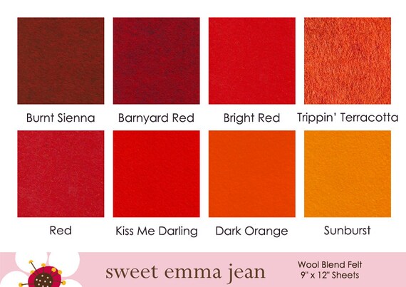 Trippin' Terracotta Felt Trippin' Terracotta Felt