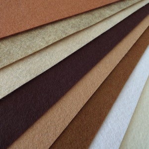 9x12 Wool Felt Sheets The Bakery Collection 8 Colors Perfect for Making Felt Play Food image 3