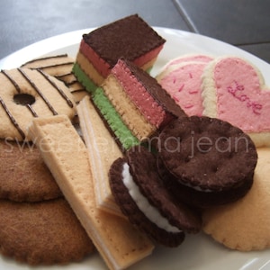 Felt Food Sewing Pattern Cookie Assortment PDF DIY Felt Play Food image 1