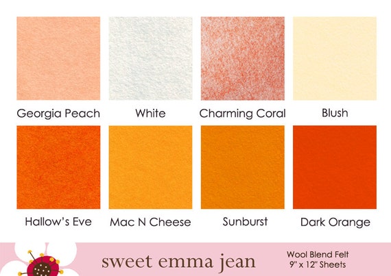 Charming Coral Felt Charming Coral Felt