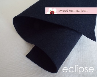 Wool Felt 1/2 (one half) yard cut - Eclipse