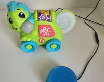 Switch-Adapted Fisher-Price Link Squad Crawl ‘n Colors Chameleon Toy – Accessible Cause & Effect Toy – Optional Switch Included