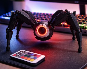 Arc Raiders Leaper LED Light Up Figurine – 3D Printed Sci-Fi Robot Model – Collectible Statue – Gamer Desk Decor – Gift for Gamers