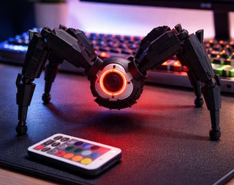 ARC Raiders Leaper Figurine – Hand-Painted 3D Printed Robot Spider Desk Decor (RGB LED)