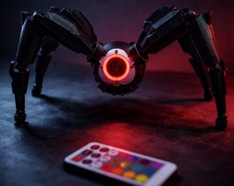 Arc Raiders Leaper LED Figurine – 3D Printed Sci-Fi Robot Creature – Gaming Desk Decor – Unique Gift for Gamers