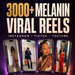 3000+ Melanin Reels Bundle | Classy Black Women Faceless Content | Luxury Reels | MRR + PLR | ISHVO