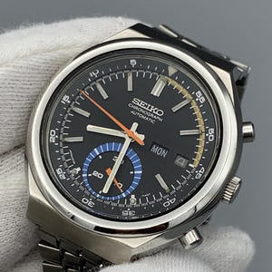 Seiko 5 Sports Speed Timer 6139-7060 Blue Eye Chronograph | Vintage 1970s Automatic Men’s Watch | Japan Made Collectible