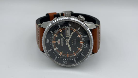Orient king diver automatic big case model very r… - image 9